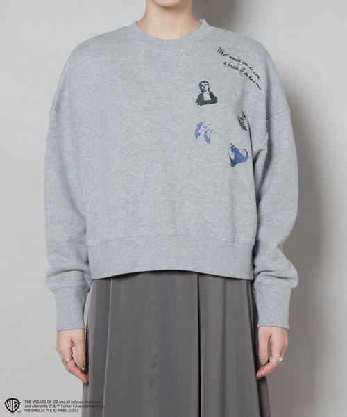 NANO universe（ナノユニバース）の「THE WIZARD OF OZ 刺繍スウェットトップス（スウェット・レディース・グレー/ホワイト・FREE）」の19枚目の写真