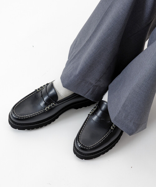 FREAK'S STORE(フリークスストア)の「限定展開 ラグソール ペニーローファー / モカシンローファー(ローファー・メンズ・ブラック・23.0cm/28.0cm/27.0cm/26.0cm/25.0cm/24.0cm)」の3枚目の写真