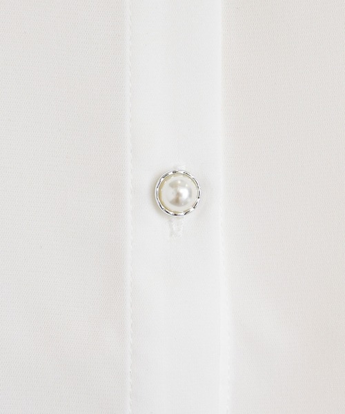 DearMyLoveRose(ディアマイラブローズ)の「バラリボン付ガーリーブラウス【大きいサイズ有り】(シャツ/ブラウス・レディース・ブラック/ホワイト・MEDIUM/LARGE/LL/3L)」の10枚目の写真