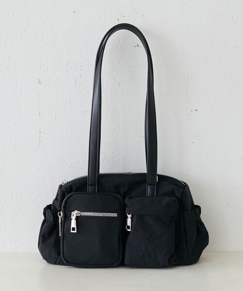 DISCOAT（ディスコート）の「ワッシャーナイロンポケットボストンバッグ（ボストンバッグ・レディース・キャメル/ブラック/カーキ・FREE）」の17枚目の写真