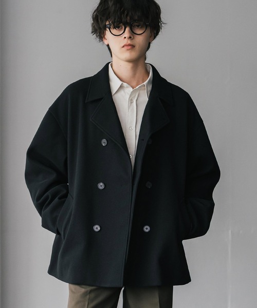 RockyMonroe（ロッキーモンロー）『オーバーサイズダブルブレストテックメルトン無地』