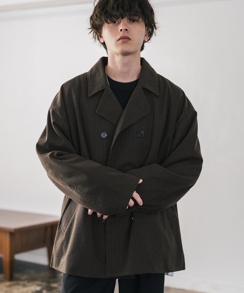 セール】新色追加 T/M オーバーサイズダブルブレストテック