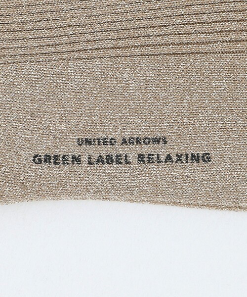 green label relaxing(グリーンレーベルリラクシング)の「ラメ リブソックス / 靴下(ソックス/靴下・レディース・シルバー/ゴールド/レッド・FREE)」の8枚目の写真