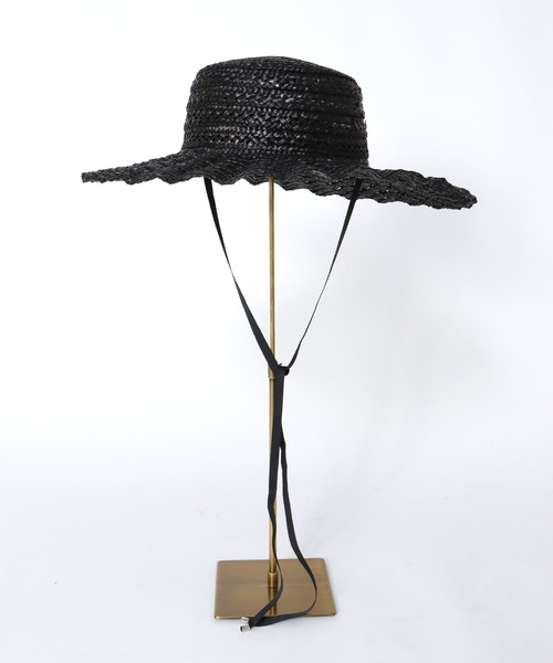 Jines（ジネス）の「透かしなみなみハット（ハット・レディース・ブラック・フリー）」の7枚目の写真