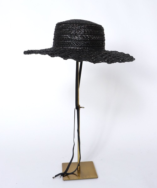 Jines（ジネス）の「透かしなみなみハット（ハット・レディース・ブラック・フリー）」の8枚目の写真