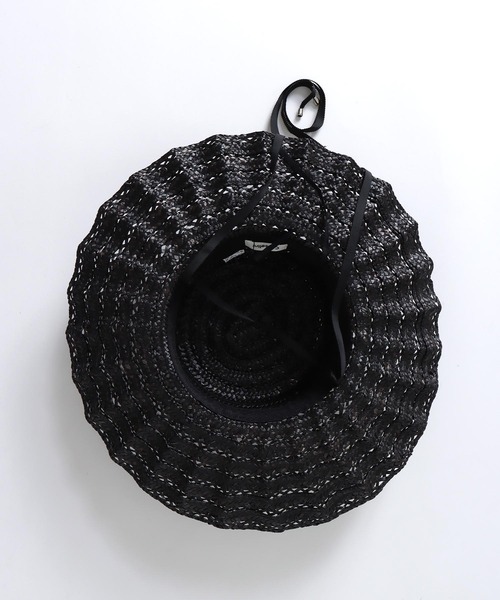 Jines（ジネス）の「透かしなみなみハット（ハット・レディース・ブラック・フリー）」の9枚目の写真