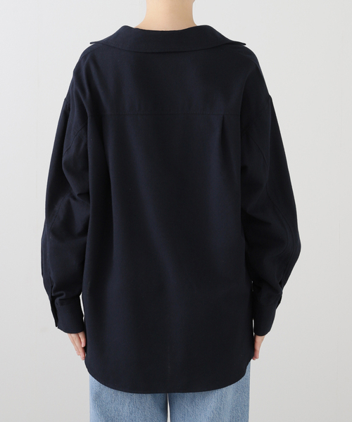 JOURNAL STANDARD relume(ジャーナルスタンダード レリューム)の「《追加 / 新色》カルゼスキッパーブラウス(シャツ/ブラウス・レディース・ブラウン/アイボリー/グレー・FREE)」の18枚目の写真