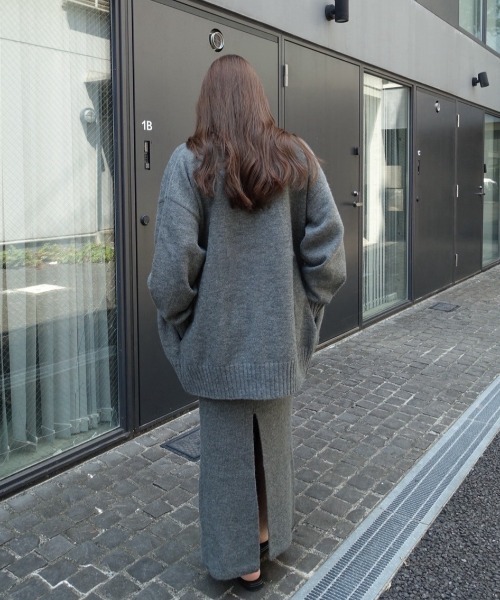 ACYM(アシーム)の「Betty long knit ワンピース(ワンピース・レディース・グレー/ベージュ/ブラック・FREE)」の12枚目の写真