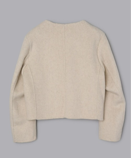 ゴールドボタンノーカラージャケット（ノーカラージャケット）｜Olu