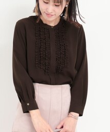 ジョーゼットフリルブラウス