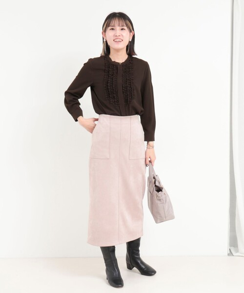 セール】ジョーゼットフリルブラウス（シャツ/ブラウス）｜MICO