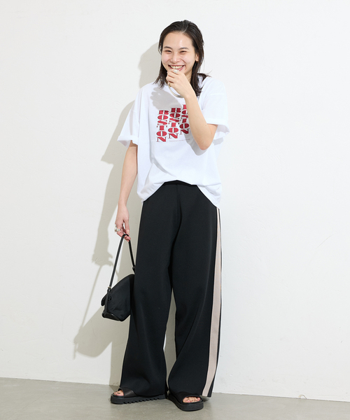 JOURNAL STANDARD(ジャーナルスタンダード)の「《追加3》ウォッシャブルトラックパンツ(その他パンツ・レディース・ブラック/ブラウン・FREE)」の6枚目の写真