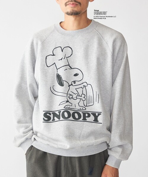 SHIPS(シップス)の「【SHIPS別注】AIRTOWNE: ピーナッツ ヴィンテージ スウェット(スウェット・メンズ・ライトグレー/ライトブルー/コバルトブルー/ピンク・MEDIUM/LARGE/X-LARGE)」の2枚目の写真