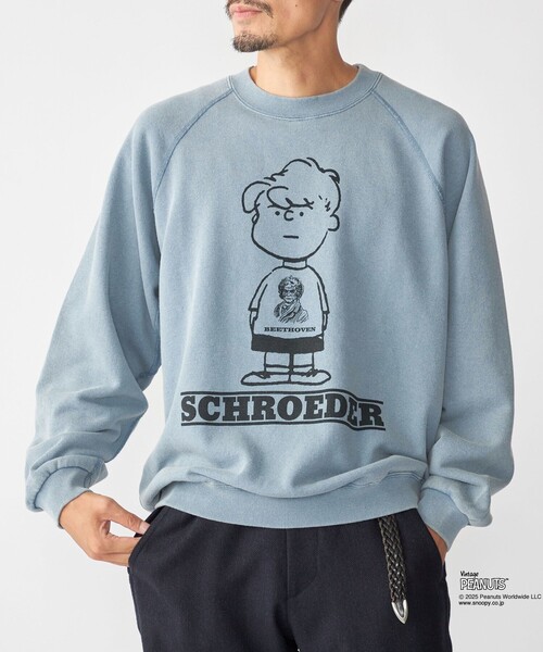 SHIPS(シップス)の「【SHIPS別注】AIRTOWNE: ピーナッツ ヴィンテージ スウェット(スウェット・メンズ・ライトグレー/ライトブルー/コバルトブルー/ピンク・MEDIUM/LARGE/X-LARGE)」の3枚目の写真