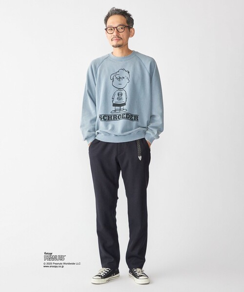 SHIPS（シップス）の「【SHIPS別注】AIRTOWNE: ピーナッツ ヴィンテージ スウェット（スウェット・メンズ・コバルトブルー/ライトグレー/ピンク/ライトブルー・MEDIUM/LARGE/X-LARGE）」の6枚目の写真