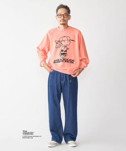 SHIPS（シップス）の「【SHIPS別注】AIRTOWNE: ピーナッツ ヴィンテージ スウェット（スウェット・メンズ・コバルトブルー/ライトグレー/ピンク/ライトブルー・MEDIUM/LARGE/X-LARGE）」の8枚目の写真