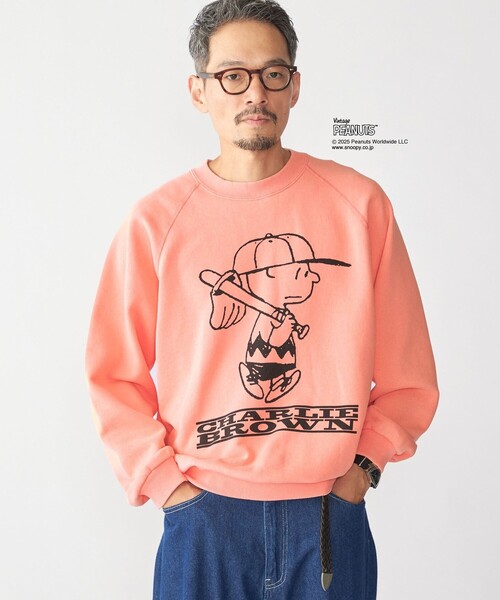 SHIPS(シップス)の「【SHIPS別注】AIRTOWNE: ピーナッツ ヴィンテージ スウェット(スウェット・メンズ・ライトグレー/ライトブルー/コバルトブルー/ピンク・MEDIUM/LARGE/X-LARGE)」の6枚目の写真