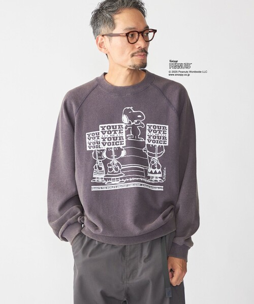 SHIPS(シップス)の「【SHIPS別注】AIRTOWNE: ピーナッツ ヴィンテージ スウェット(スウェット・メンズ・ライトグレー/ライトブルー/コバルトブルー/ピンク・MEDIUM/LARGE/X-LARGE)」の12枚目の写真