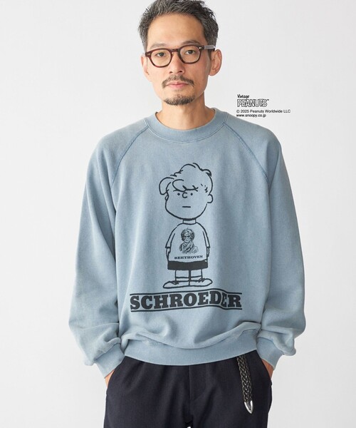 SHIPS(シップス)の「【SHIPS別注】AIRTOWNE: ピーナッツ ヴィンテージ スウェット(スウェット・メンズ・ライトグレー/ライトブルー/コバルトブルー/ピンク・MEDIUM/LARGE/X-LARGE)」の9枚目の写真