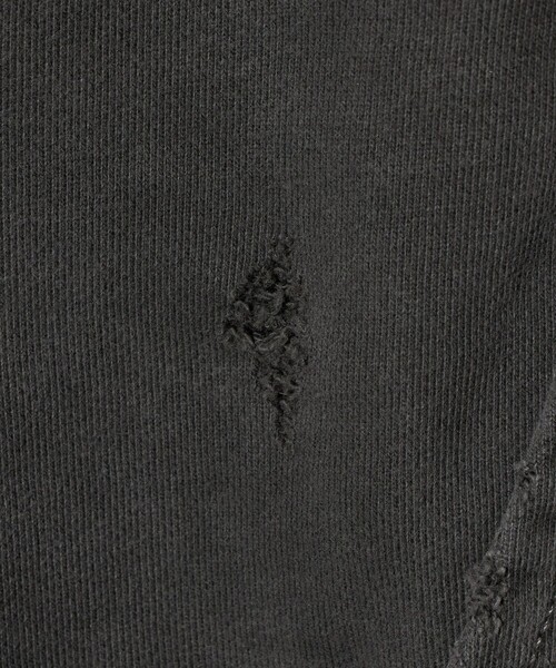 MONKEY TIME（モンキータイム）の「＜JieDa＞VIRGINIA ダメージ ジップ パーカー（パーカー・メンズ・ブラック・1/2）」の11枚目の写真