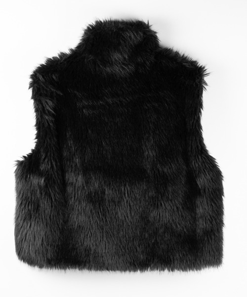 セール】【 ポケット付 】スタンドネックジップアップフェイクファー