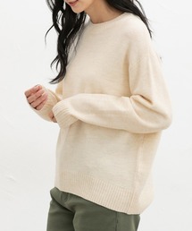 【軽ふわっニット】クルーネックニット