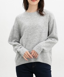 【軽ふわっニット】クルーネックニット