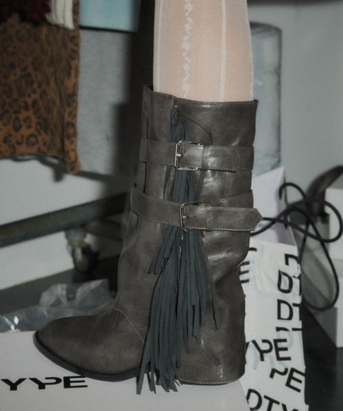 DTYYPE（ドタイプ）の「バックルカバーロングブーツ（ブーツ）」 - WEAR