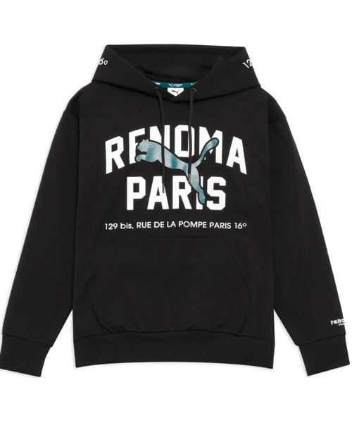 PUMA(プーマ)の「PUMA プーマ メンズ ゴルフ PUMA x renoma golf プリント フーディ(パーカー・メンズ・ブラック/ブルー系その他・X-LARGE/SMALL/MEDIUM/LARGE)」の1枚目の写真