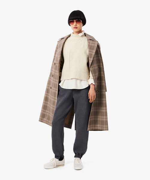 LACOSTE（ラコステ）の「パッチワークエフェクト ウールニットハイネックセーター（ニット/セーター・レディース・オフホワイト・34/36/38/40）」の7枚目の写真