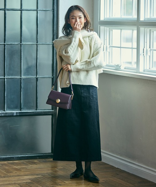 LACOSTE（ラコステ）の「パッチワークエフェクト ウールニットハイネックセーター（ニット/セーター・レディース・オフホワイト・34/36/38/40）」の10枚目の写真