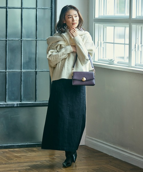 LACOSTE（ラコステ）の「パッチワークエフェクト ウールニットハイネックセーター（ニット/セーター・レディース・オフホワイト・34/36/38/40）」の12枚目の写真