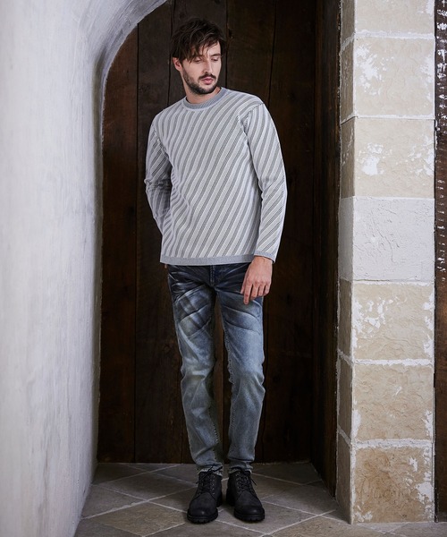 HIDEAWAYS NICOLE（ハイダウェイニコル）の「ハイパーストレッチ裏起毛デニムパンツ（デニムパンツ・メンズ・ブルー/インディゴブルー/ブラック/ブルー系その他・X-LARGE/LARGE/MEDIUM/SMALL）」の6枚目の写真