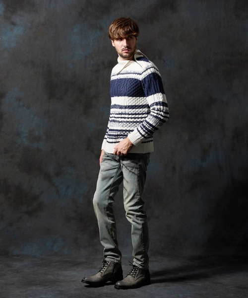 HIDEAWAYS NICOLE（ハイダウェイニコル）の「ハイパーストレッチ裏起毛デニムパンツ（デニムパンツ・メンズ・ブルー/インディゴブルー/ブラック/ブルー系その他・X-LARGE/LARGE/MEDIUM/SMALL）」の10枚目の写真