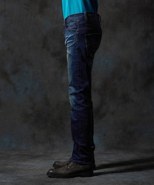 HIDEAWAYS NICOLE（ハイダウェイニコル）の「ハイパーストレッチ裏起毛デニムパンツ（デニムパンツ・メンズ・ブルー/インディゴブルー/ブラック/ブルー系その他・X-LARGE/LARGE/MEDIUM/SMALL）」の14枚目の写真