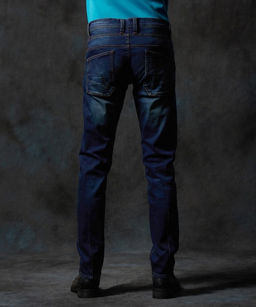 HIDEAWAYS NICOLE（ハイダウェイニコル）の「ハイパーストレッチ裏起毛デニムパンツ（デニムパンツ・メンズ・ブルー/インディゴブルー/ブラック/ブルー系その他・X-LARGE/LARGE/MEDIUM/SMALL）」の15枚目の写真