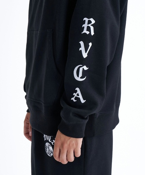 RVCA(ルーカ)の「RVCA メンズ VA WORLD WIDE HD パーカー 【2025年秋冬モデル】 @autumn/ルーカプルオーバーパーカー・フーディー(パーカー・メンズ・ヘザーグレー/ブラック/ホワイト系その他・SMALL/MEDIUM/LARGE/X-LARGE)」の12枚目の写真