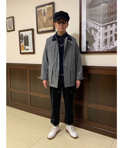 BROOKS BROTHERS(ブルックスブラザーズ)の「ポリエステル キルティングライナー ハンティングコート(その他アウター・メンズ・ネイビー/グレー・LARGE/SMALL/MEDIUM)」の12枚目の写真