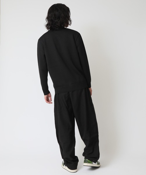 ARCADE(アーケード)の「秋 綿タッチ サイドタック立体プリーツ ドレープ カーブパンツ / バレルレッグパンツ ツイルパンツ(その他パンツ・メンズ・モカ/アイボリー/ブラック・M/L/XL)」の9枚目の写真