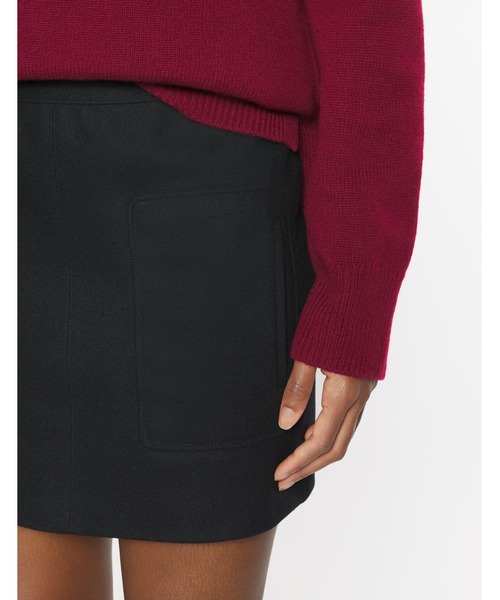 Maison Kitsune（メゾンキツネ）の「MINI WOOL SKIRT（スカート・レディース・ブラック・34/36/38/40/42）」の6枚目の写真