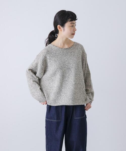 かぐれ（カグレ）の「テープヤーンボートネックニット（ニット