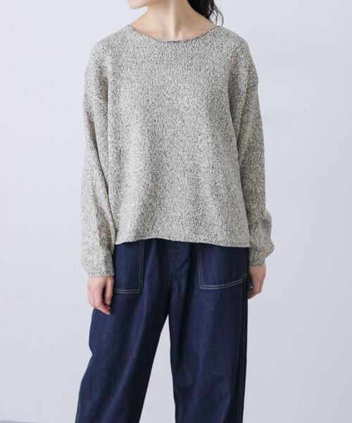 かぐれ（カグレ）の「テープヤーンボートネックニット（ニット