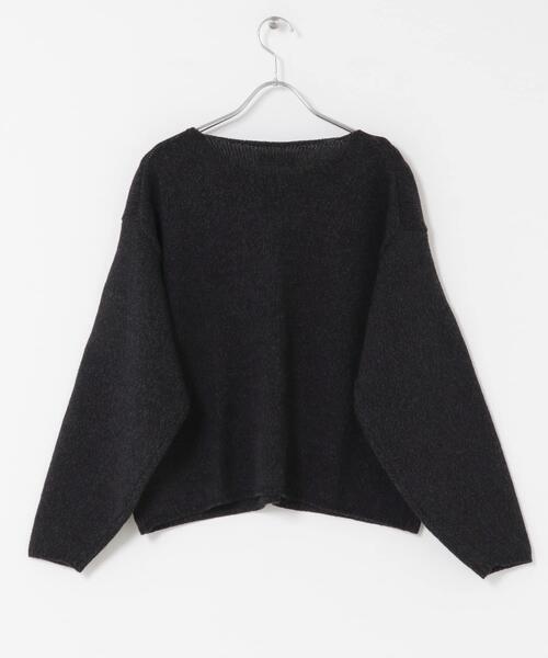 テープヤーンボートネックニット（ニット/セーター）｜かぐれ（カグレ