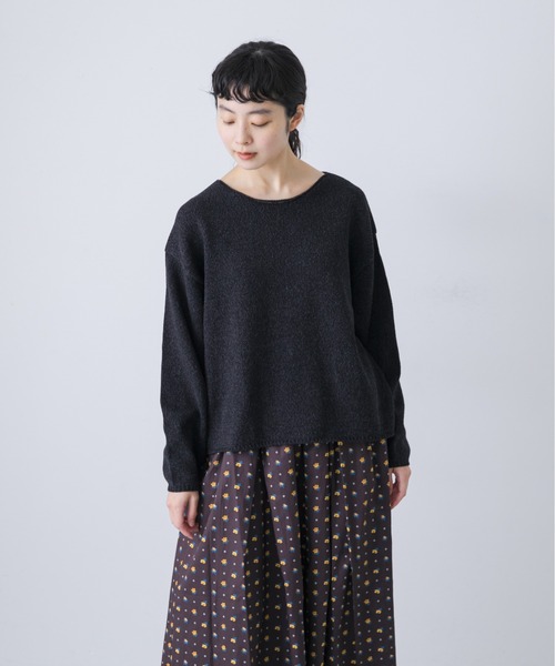 25SS かぐれ コットンテープヤーンボートネックニットアーバンリサーチ かぐれ ニット セーター コットンテープヤーンボートネック