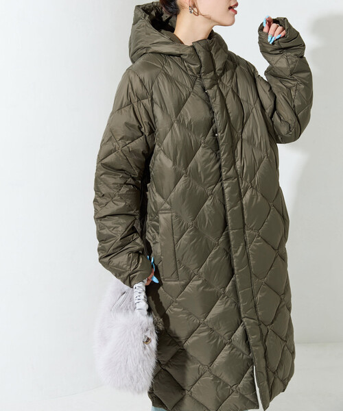 限定展開 TAION/タイオン CITY PACKABLE HOOD LONG DOWN JKT/シティ