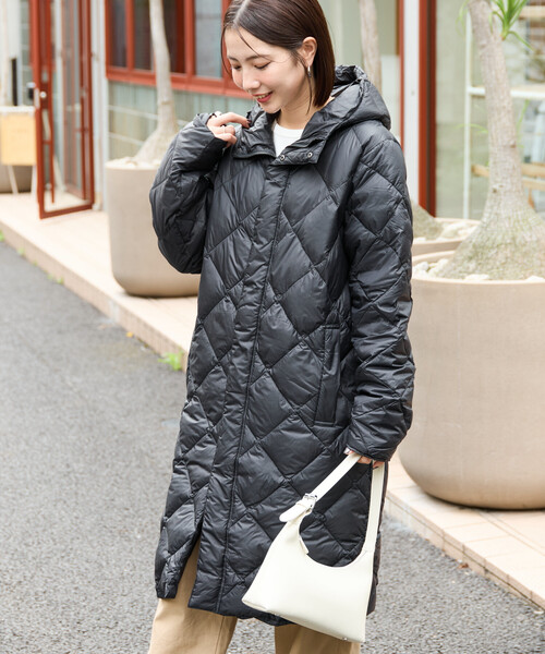 セール】限定展開 TAION/タイオン CITY PACKABLE HOOD LONG DOWN JKT