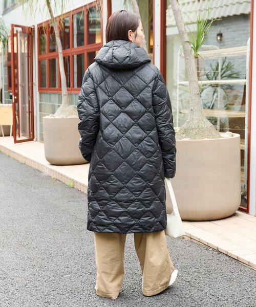 セール】限定展開 TAION/タイオン CITY PACKABLE HOOD LONG DOWN JKT