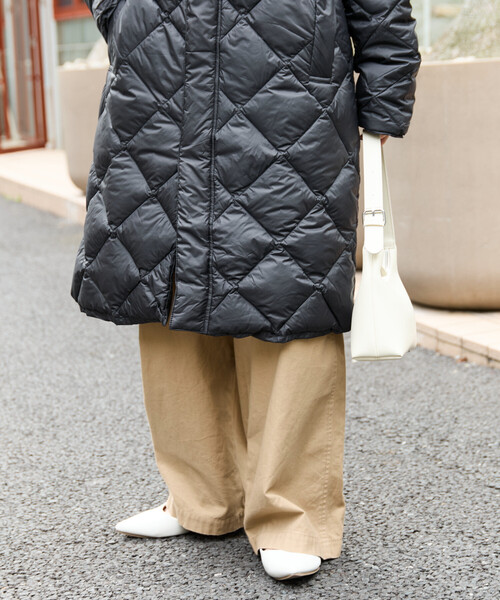 セール】限定展開 TAION/タイオン CITY PACKABLE HOOD LONG DOWN JKT