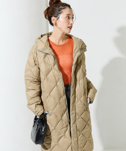 セール】限定展開 TAION/タイオン CITY PACKABLE HOOD LONG DOWN JKT