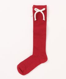 Uenui（ウニュイ）の「knee-high ribbon socks（ソックス/靴下）」
